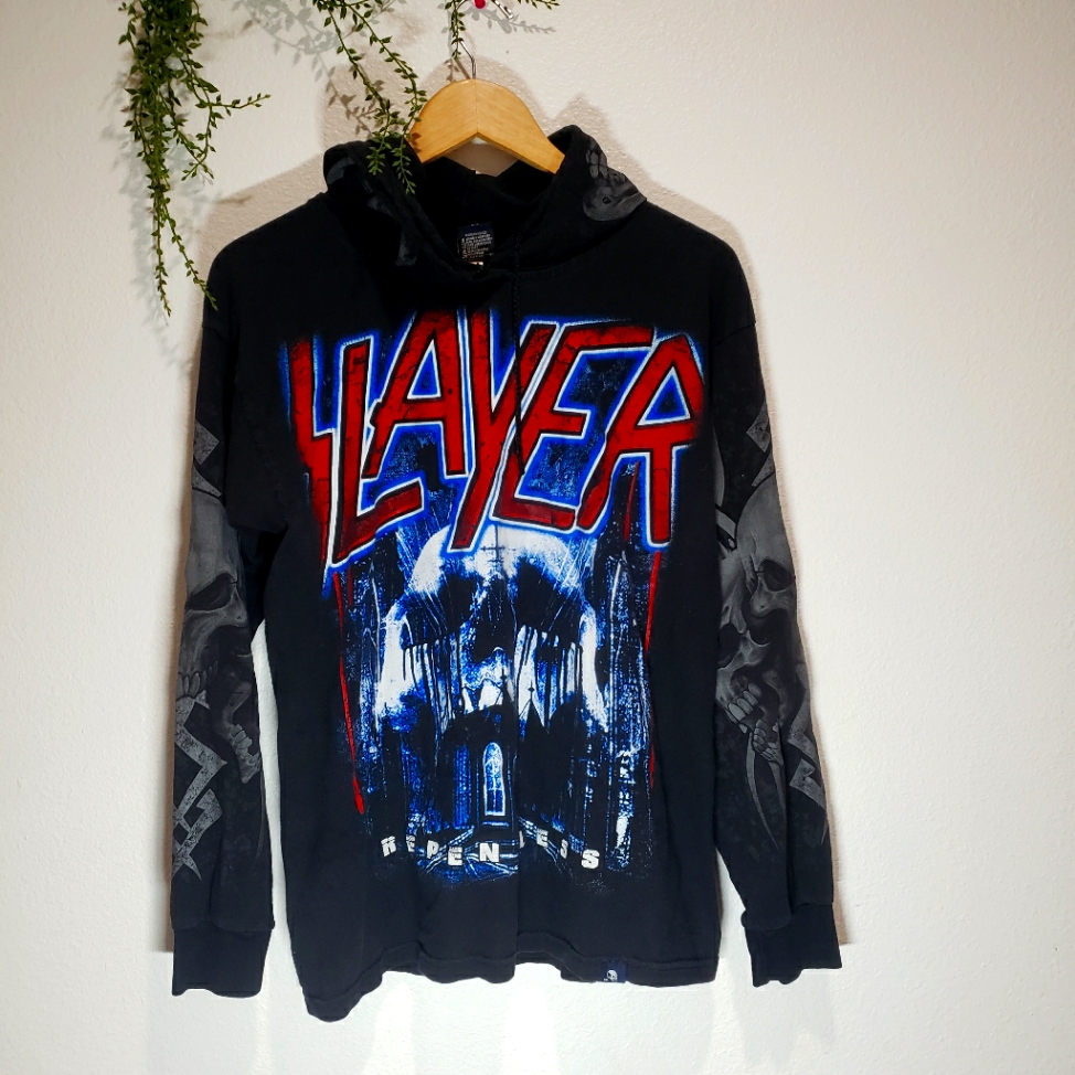 Slayer Pullover Shirt Size SmMd La Marea De La Obscurodad Brand Preowned